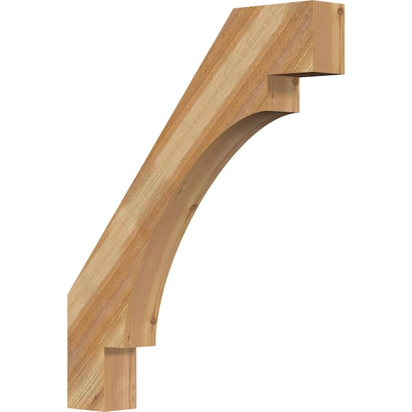 Ekena Millwork 4"W x 28"D x 34"H Merced Rough Sawn Knee Brace, Western Red Cedar BRC04X28X34MRC00RWR - main